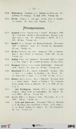 Privatpersonen (Nr. 1740-1834)