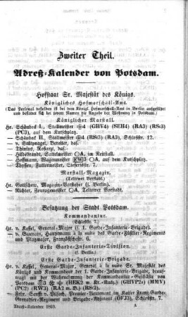 Hofstaat Sr. Majestät des Königs