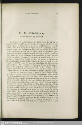 13. Die Entwässerung