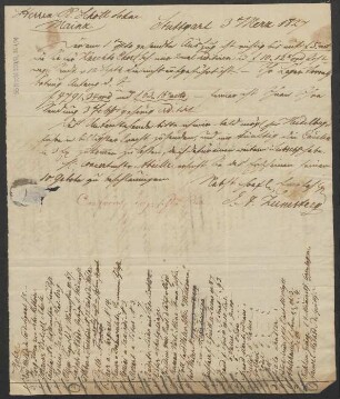 Brief an B. Schott's Söhne : 03.03.1827