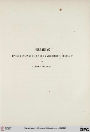 Erklärung einiger Vasengemälde der kaiserlichen Ermitage
