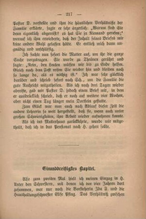 Einunddreißigstes Kapitel