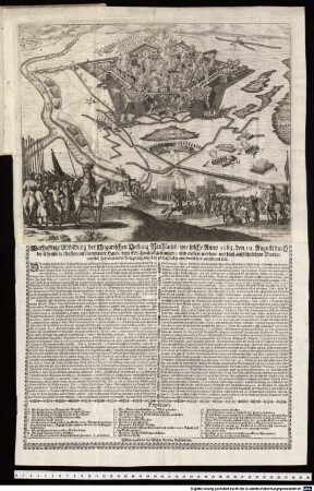 Warhafftige Abbildung der ... Vestung Neuhäusel, wie solche 1685 d. 19. Aug. ... dem Erbfeind abgetrungen ... worden