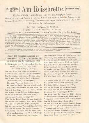 No. 11. November 1902.