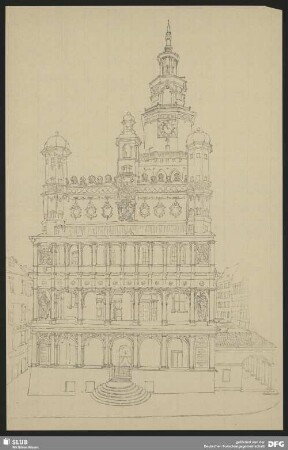 Rathaus zu Posen, Ostseite