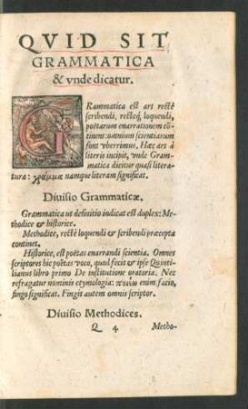 Quid Sit Grammatica & unde dicatur.