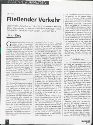 Ostsee: Fließender Verkehr