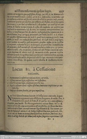 Locus 80. à Cessatione rationis