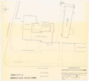 Evangelisches Gemeindehaus, Berlin-Gatow Erweiterung: Lageplan 1:200