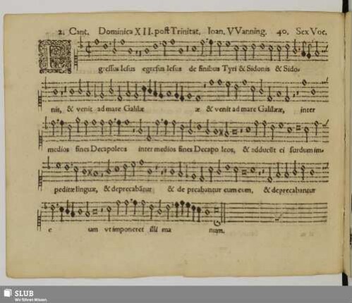40. Egressus Jesus de finibus