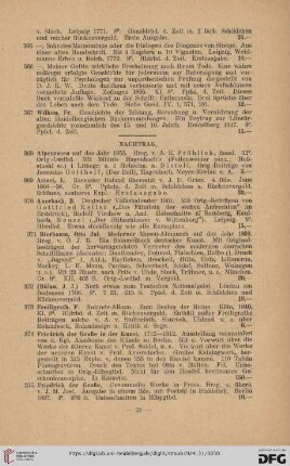 Nachtrag (Nr. 368 - 404)