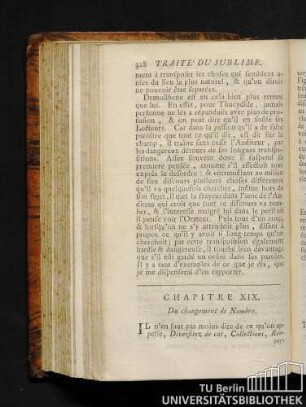 Chapitre XIX. De changement de nombre.
