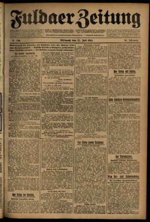 Ausgabe vom Mittwoch, den 12. Juli 1916.