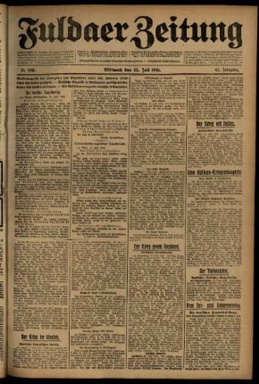 Ausgabe vom Mittwoch, den 12. Juli 1916.