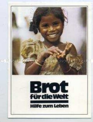 Spendenpostkarte der Aktion "Brot für die Welt"