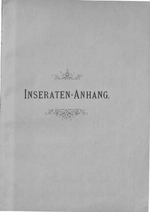 Inseraten-Anhang
