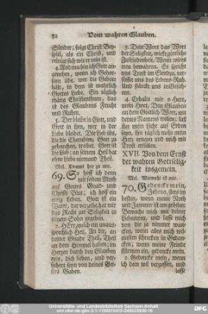 XVII. Von dem Ernst der wahren Gottseligkeit insgemein.