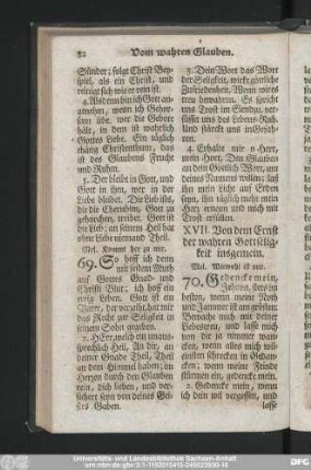 XVII. Von dem Ernst der wahren Gottseligkeit insgemein.