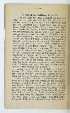 13. Rudolf von Habsburg, 1273 - 91