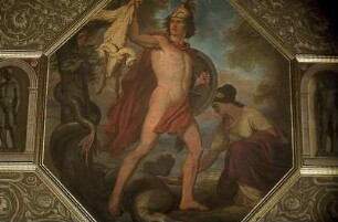 Jason und Medea mit dem Goldenen Vlies und dem getöteten Drachen