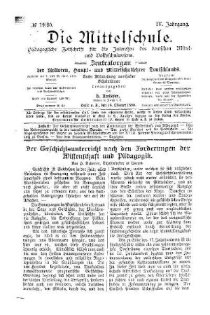 19/20: Heft 19/20
