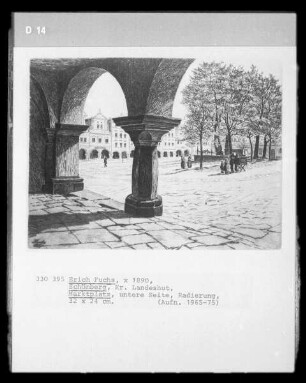 Marktplatz (untere Seite; Schömberg, Kreis Landeshut)