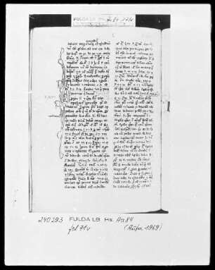 Raimundus de Pennaforte, Summa de poenitentia — Initiale V (ideamus), Folio 71verso