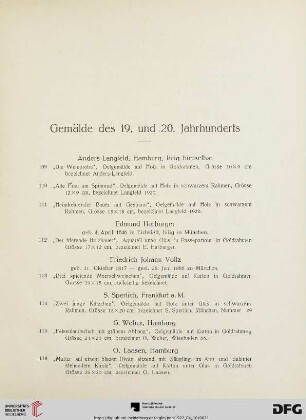Gemälde des 19. und 20. Jahrhunderts (Nr. 109-182)