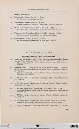 Schweizer Militär (Nr. 716-812)