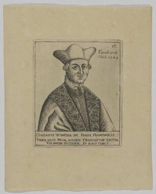 Bildnis des Conradvs Wimpina
