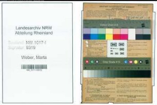 Entnazifizierung Marta Weber , geb. 09.08.1904 ()