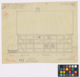 Linum (Kreis Osthavelland): Hof [Nr. 193] Arnold Schlüter.
                                 Wohnhaus (Ostansicht)
