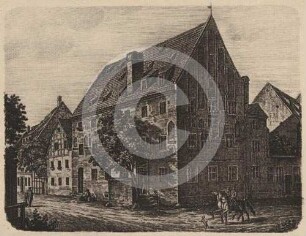 Ansicht des ehemaligen Rathauses der Neustadt in Breslau