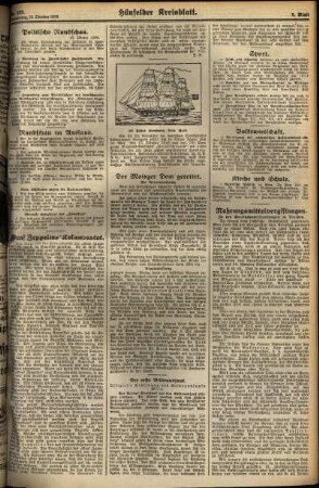 Zweite Ausgabe vom Donnerstag, den 18. Oktober 1928.
