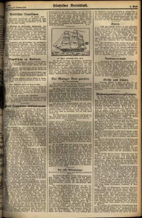 Zweite Ausgabe vom Donnerstag, den 18. Oktober 1928.