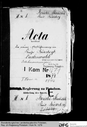 Neue Etablissements im Kreise Jüterbog-Luckenwalde