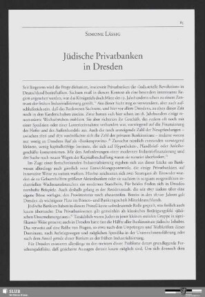 Jüdische Privatbanken in Dresden