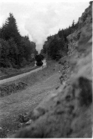 Dampflok 15 (1940 - 1965) am Steinbruch im Härgle zwischen Gammertingen und Neufra