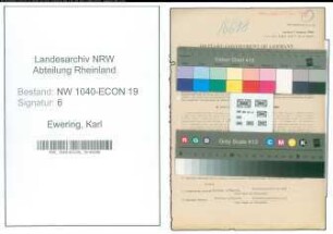 Entnazifizierung Karl Ewering , geb. 22.07.1903 (Werkleiter)