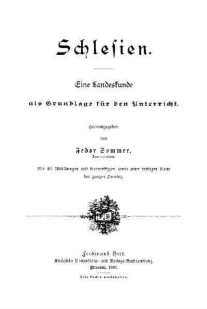 Schlesien : eine Landeskunde als Grundlage für den Unterricht