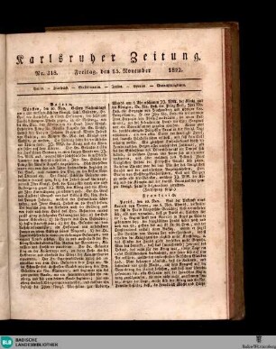 Karlsruher Zeitung, [No. 318]