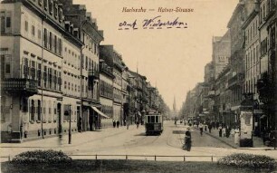 Erster Weltkrieg - Feldpostkarten. "Karlsruhe - Kaiserstrasse"