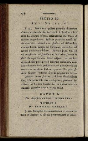 Sectio II. Ius Sociale.