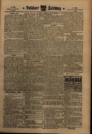 Zweite Ausgabe vom Freitag, den 10. Juni 1910.