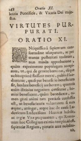 Virtutes Purpurati. Oratio XI.