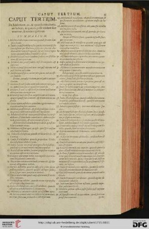 Caput tertium