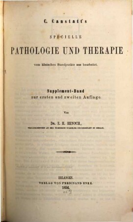 Handbuch der medicinischen Klinik, 5