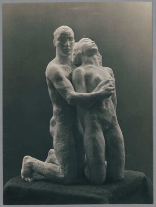 Kniendes Menschenpaar, 1931, Gips