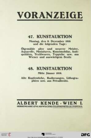 Voranzeige