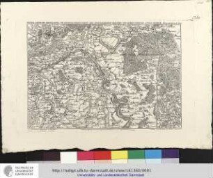Special Carte Des Rheinlaufes Von Speier Bis Bingen Nebst Den Angraentzenden Gegenden Von Beiden Ufern Bis An Die Gebirge. Von C.P.G.L.M. P[eter] Dewarat in Mannheim. Gestochen von E[gid] Verhelst in Mannheim. Mannheim: Schwan und Götz, 1795